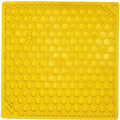 Honeycomb Design Emat Enrichment Licking Mat - Yellow - Larg: Large
