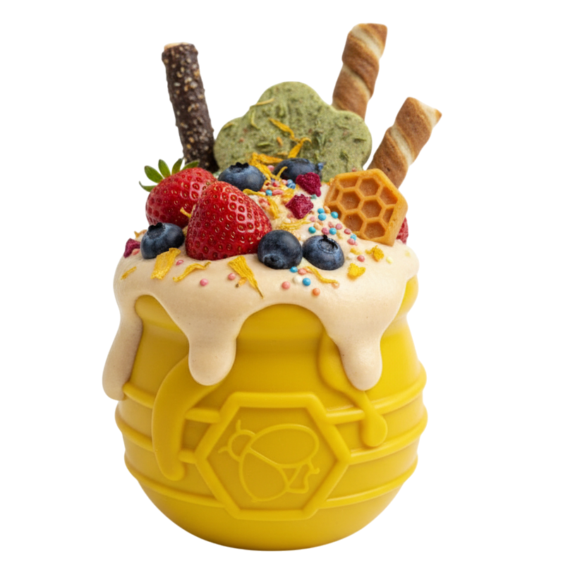 PUP-X Honey Pot Treat Dispenser: Blue / Large